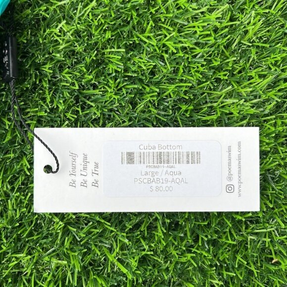 POEMA SWIM Teal Bikini size large - Picture 8 of 10